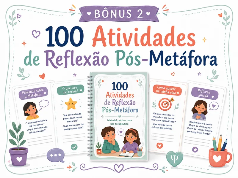 ✨ BÔNUS 2 ✨ - 100 Atividades de Reflexão Pós-Metáfora